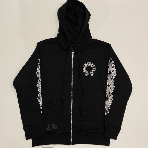 Chrome Hearts Other - CHROME HEARTS LOGO HOODIE (MEDIUM)